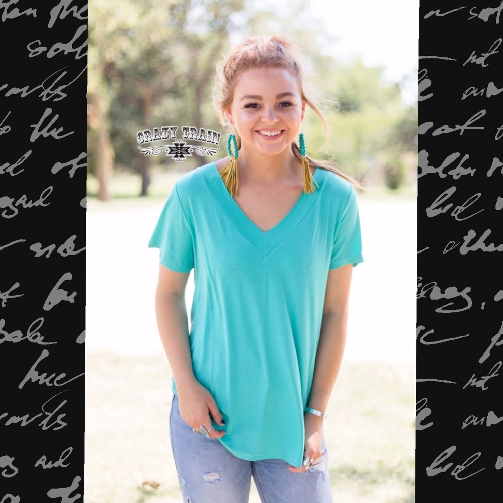 Turquoise Cool Whip Top